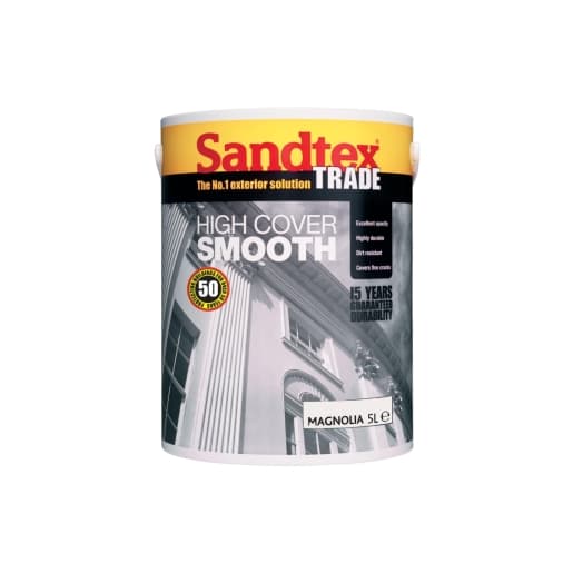 Sandtex Trade High Cover Smooth 5L Magnolia
