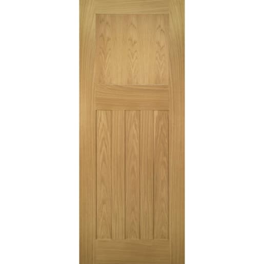 Deanta Cambridge Unfinished Oak Fire Door 30m 1981mm x 610mm x 45mm