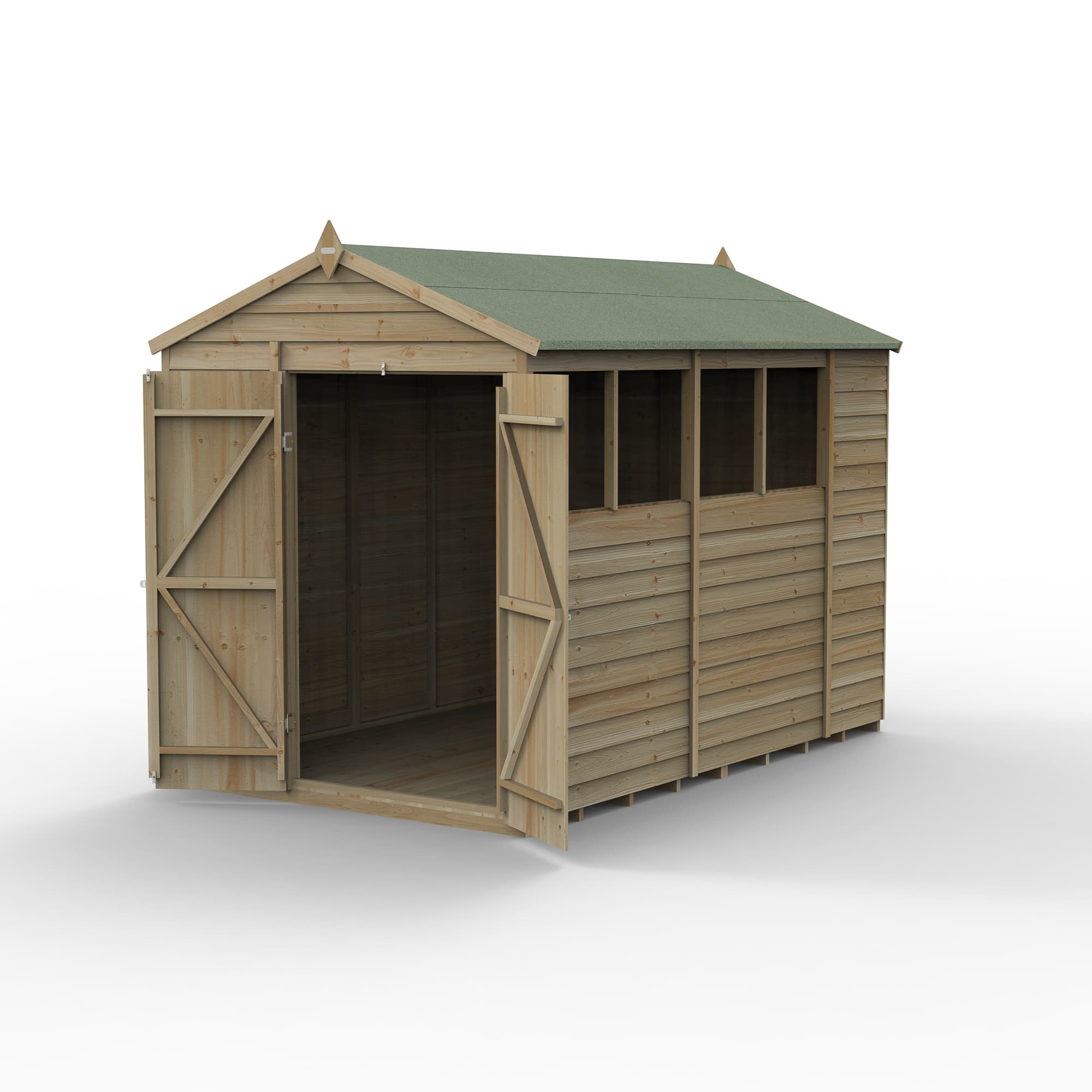4LIFE Apex Shed 6 x 10 - Double Door - 4 Window