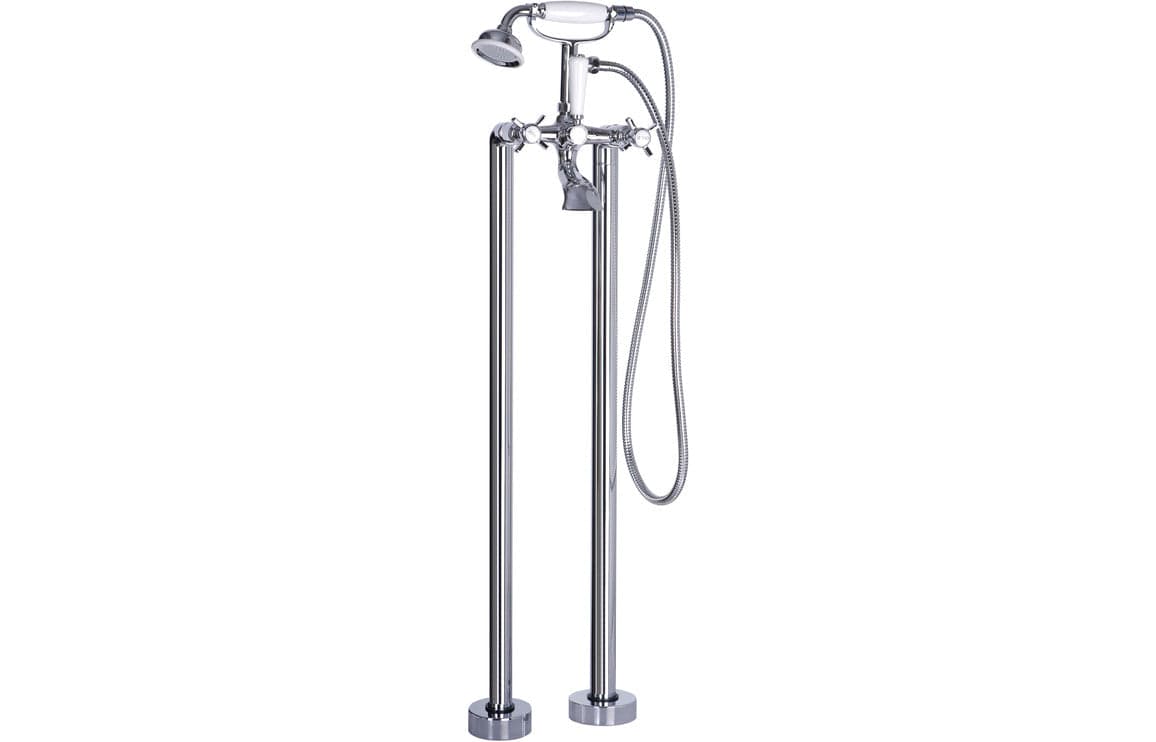 Marlow Floor Standing Bath/Shower Mixer - Chrome