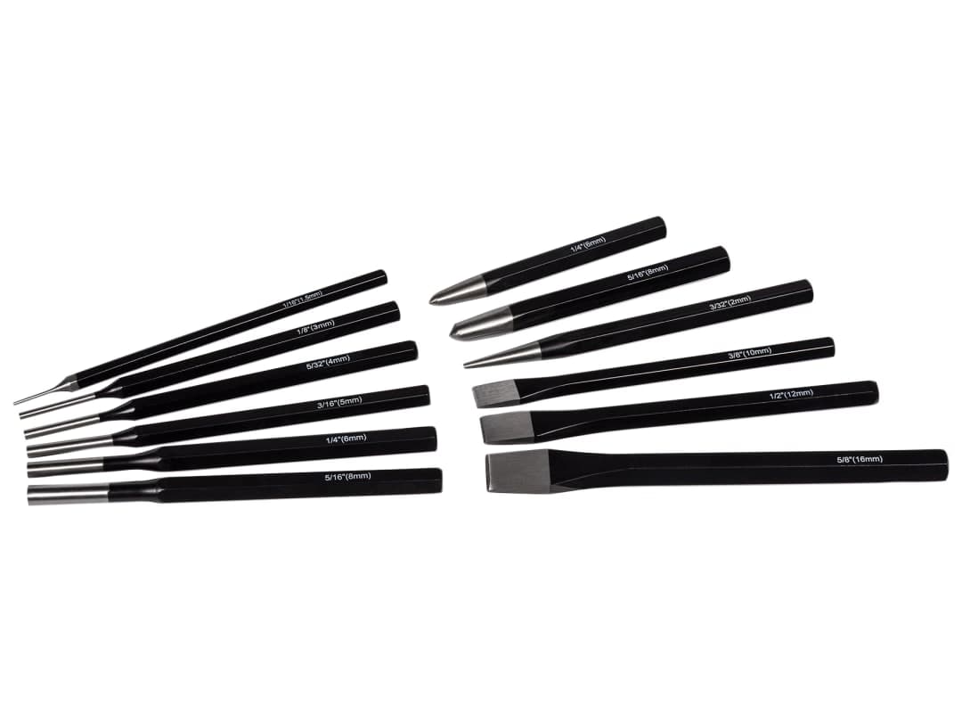 Roughneck Punch & Chisel Set, 12 Piece 31-180