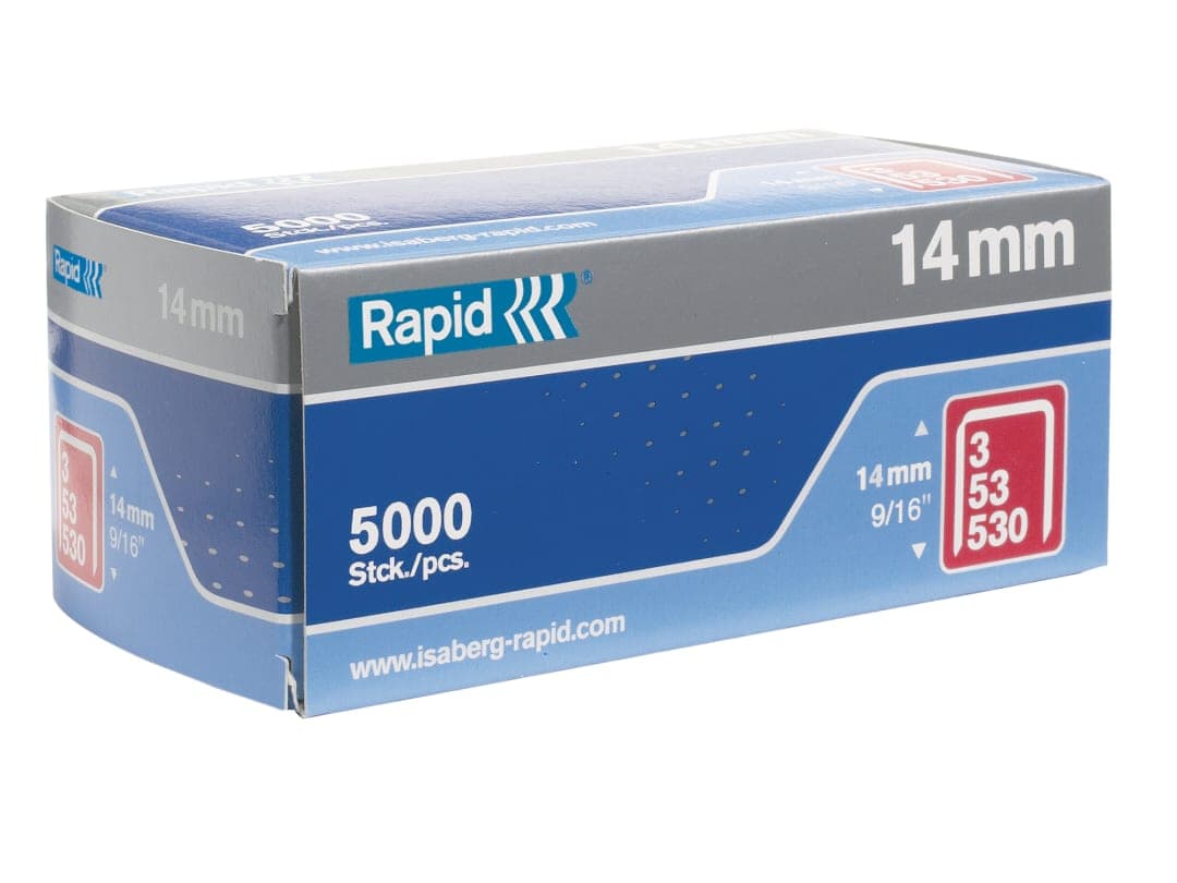 Rapid 53/14B 14mm Galvanised Staples (Box 5000) 11860410