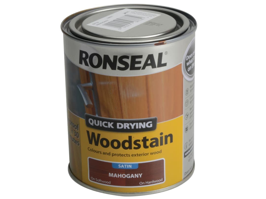 Ronseal Woodstain Quick Dry Satin Mahogany 750ml 08733