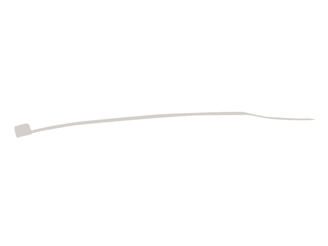 ForgeFix Cable Tie Natural/Clear 3.6 x 150mm (Bag 100) CT150N