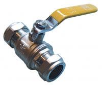 Ball Valve Lever - 15mm Yellow