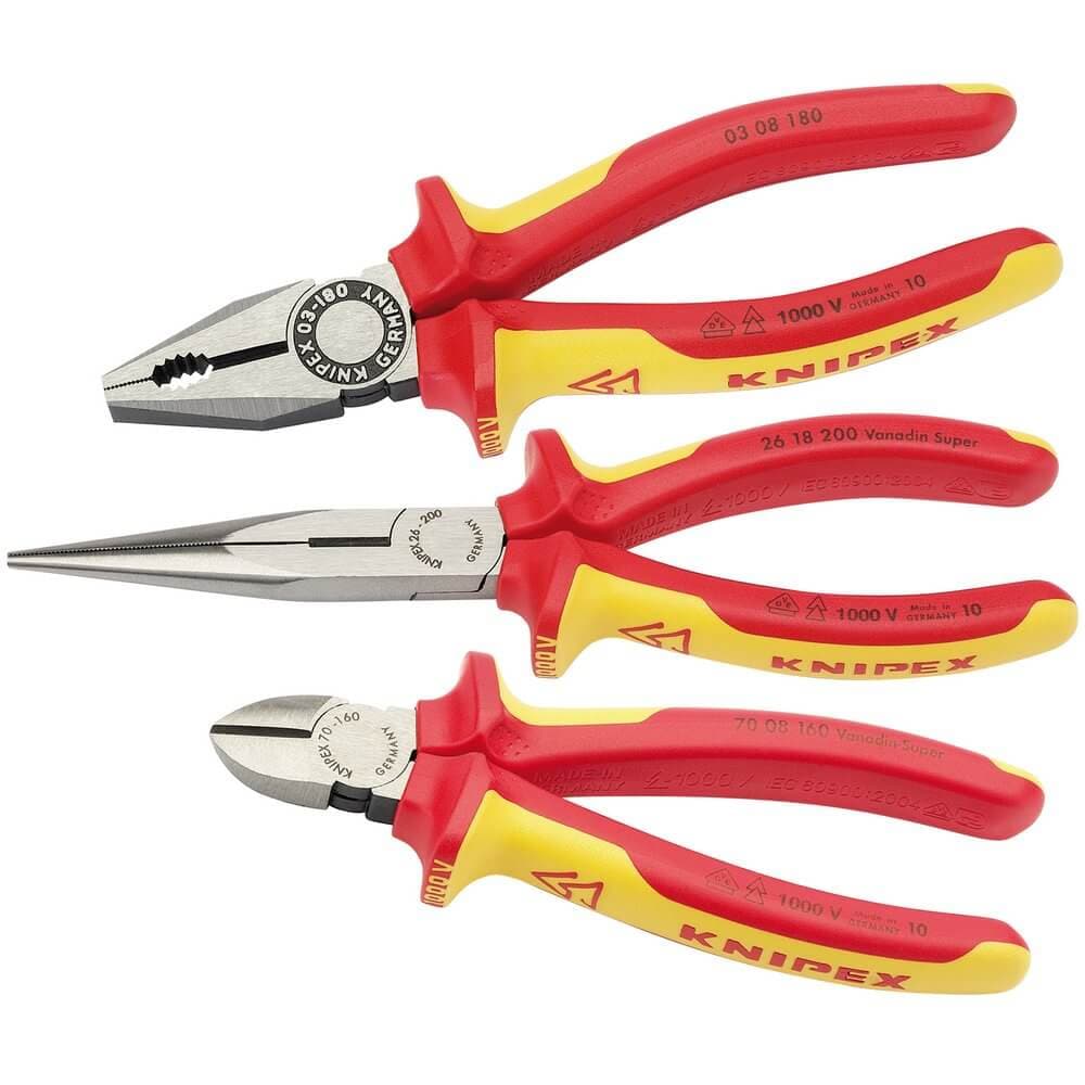 Knipex 44948 00 20 12 Vde Plier Assembly Pack (3 Piece) per pack