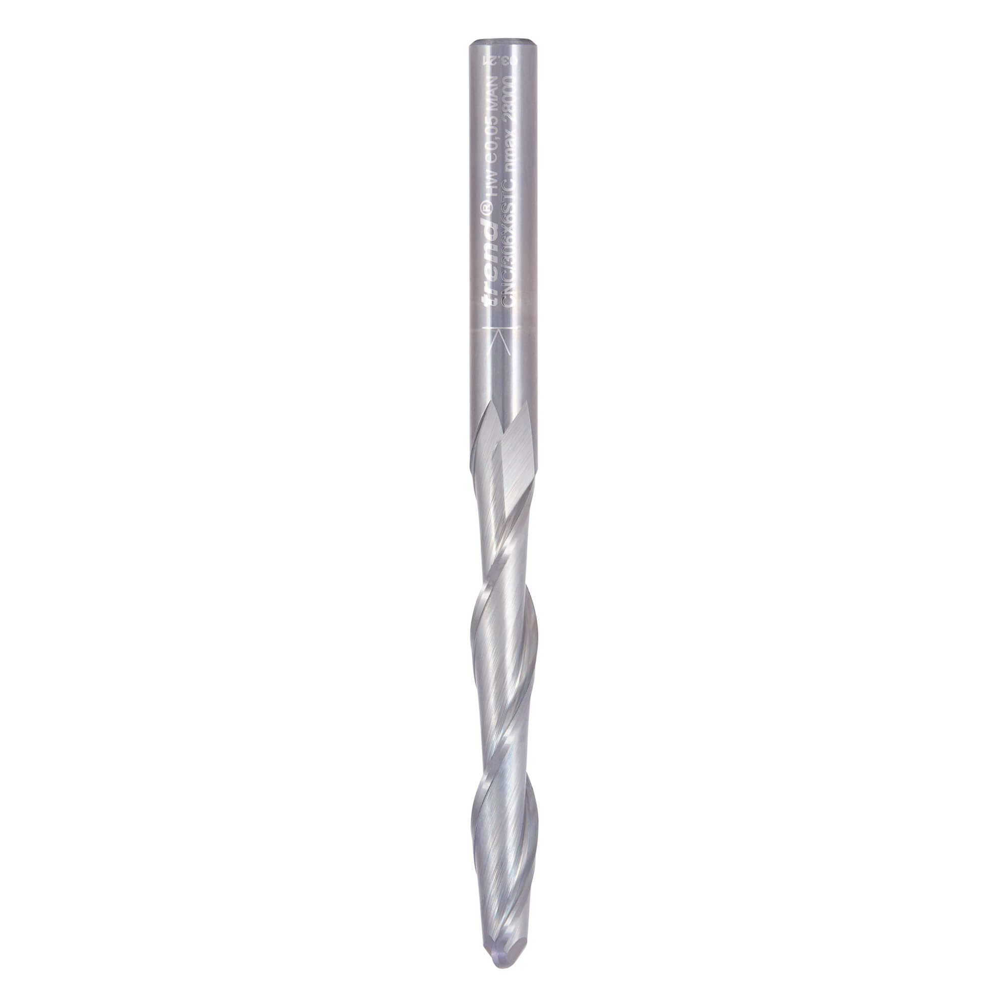 Trend Bullnose Spiral Up-Cut 6Mm Diameter Pk 1 CNC/306X6STC