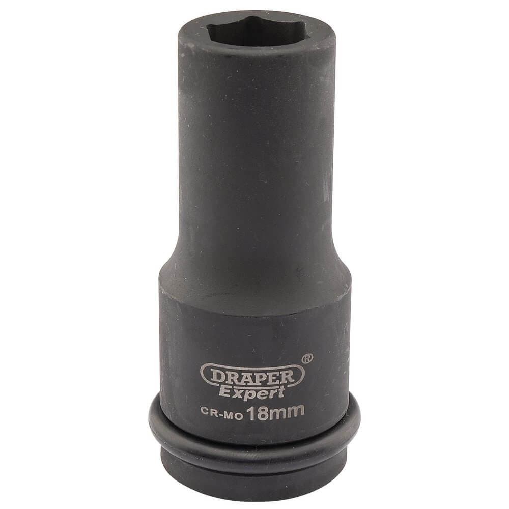 Draper Expert 05050 Expert Hi-Torq® 6 Point Deep Impact Socket 3/4in Sq. Dr. 18Mm each