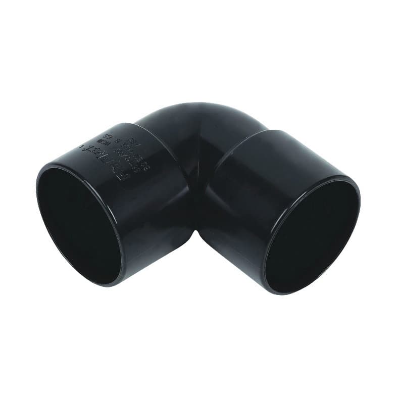 Floplast 40Mm Black Abs 90* Bend WS11B
