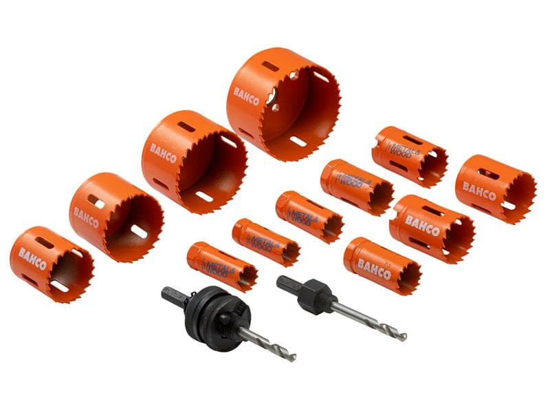 Bahco 3834-PROMO-122 Plumberfts Bi-Metal Holesaw Set 14 Piece