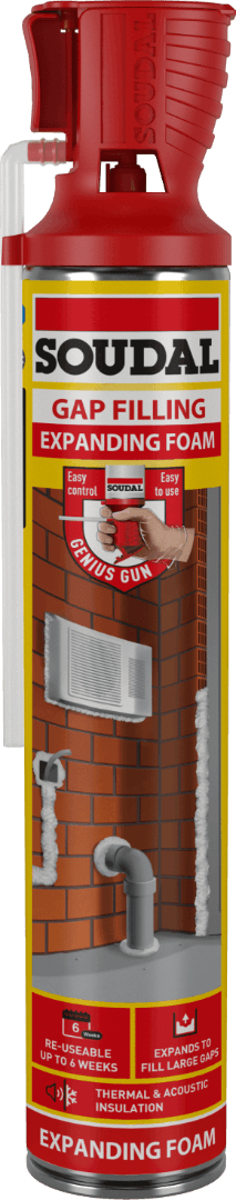 Soudal Diy Gap Filling Foam - Genius Gun® Champagne 750Ml 123236