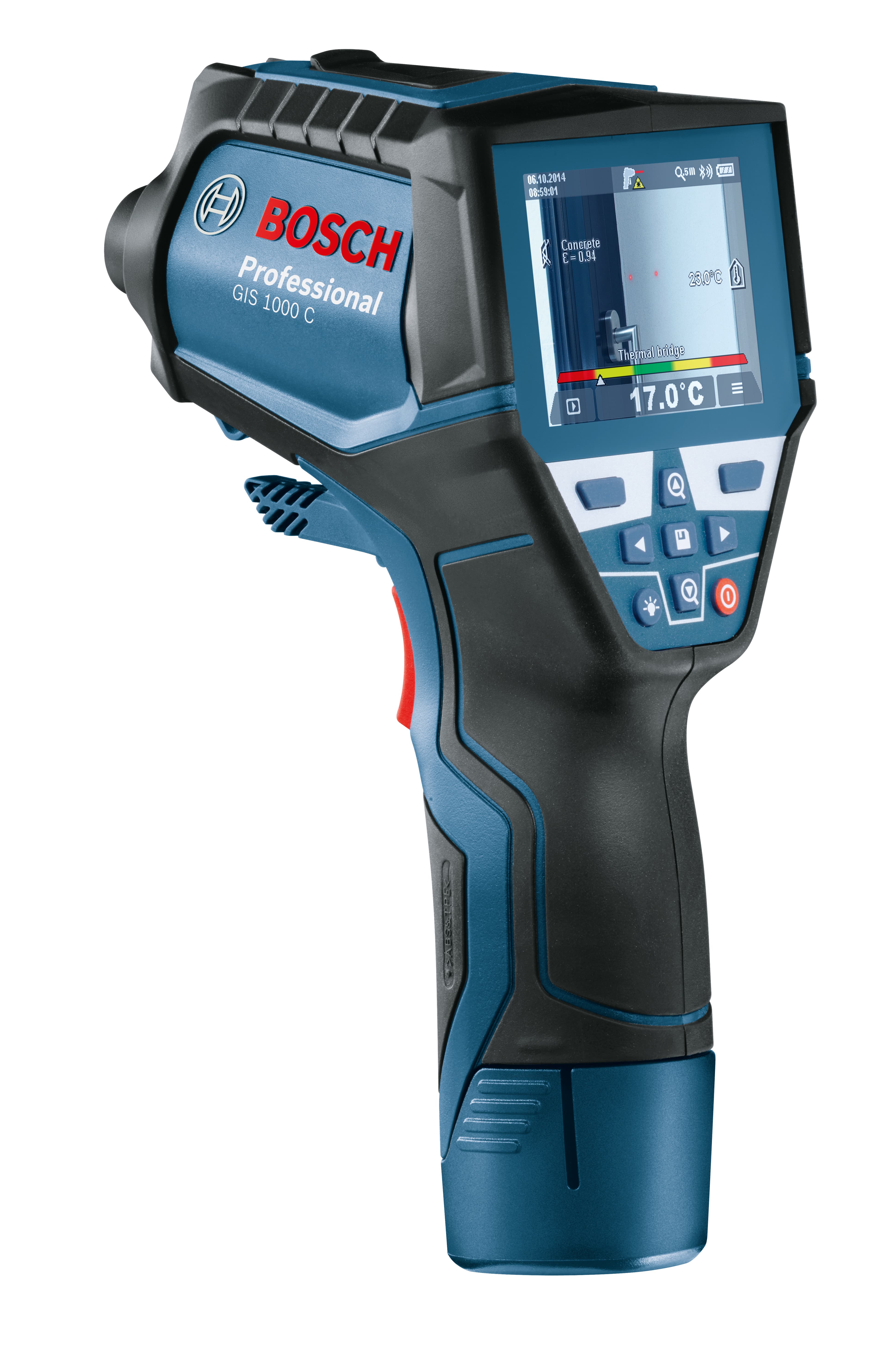 Bosch GIS1000C Thermal Detector (Alkaline Batteries + Soft Bag) 1.5 V AA Infrared Scanner 601083370