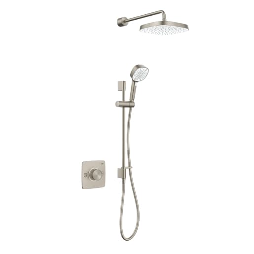 Mira Evoco Dual Shower Brushed Nickel 1.1967.004