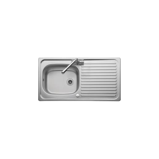 Leisure Linear 1 Bowl 1 Drainer Inset Stainless Steel Kitchen Sink