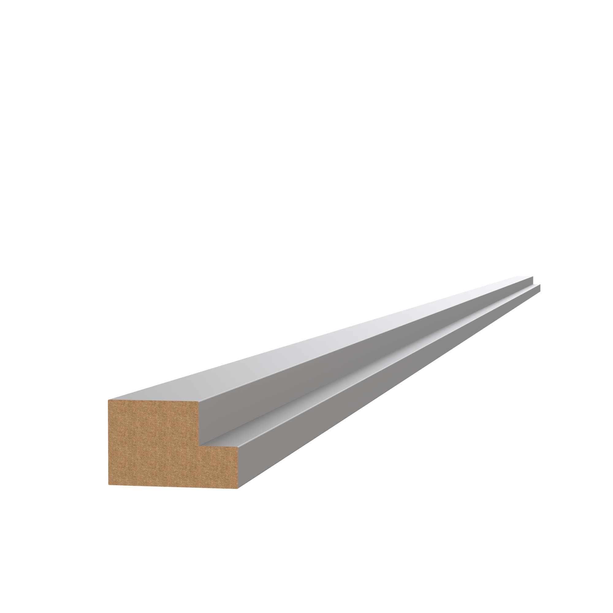 Modern Cornice or Pelmet for J-Pull Super Gloss Dust Grey 2745mm - FKKJ0324