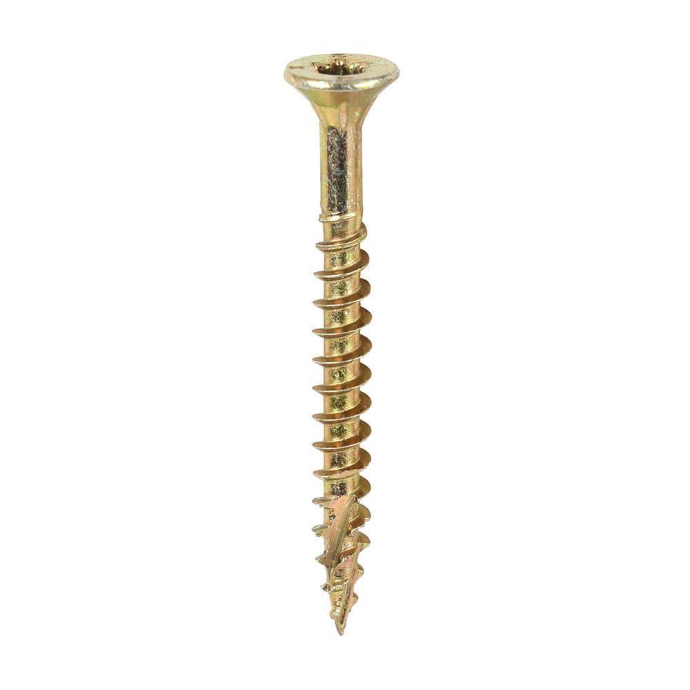 TIMCO C2 Clamp-Fix – TX – Double Countersunk with Ribs – Twin-Cut – Yellow
