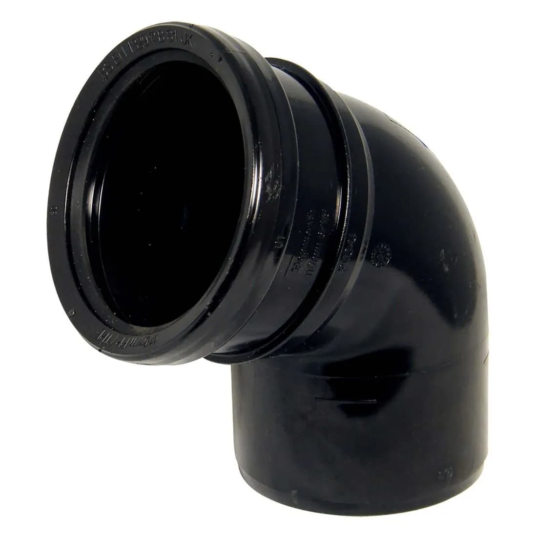 Single Socket 112.5 Deg. Bend 110Mm Black Soil Sp162B