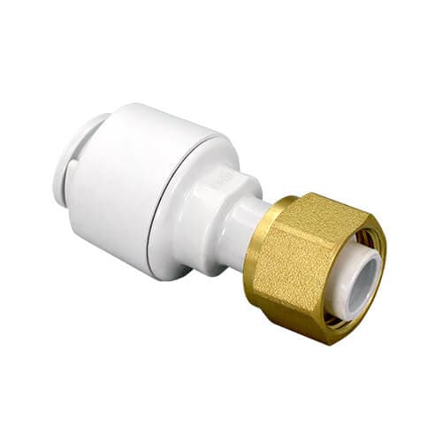 FloPlast Flofit+ Push Fit Tap Connector - 15mm x 1/2"