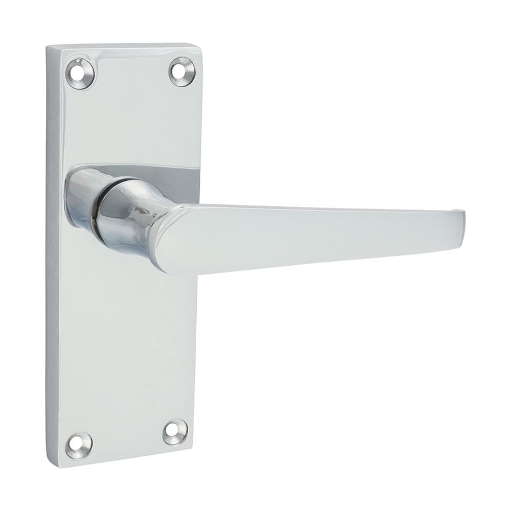 Timco Victorian Straight Latch Handles - Polished Chrome Blister Pack 1 200845