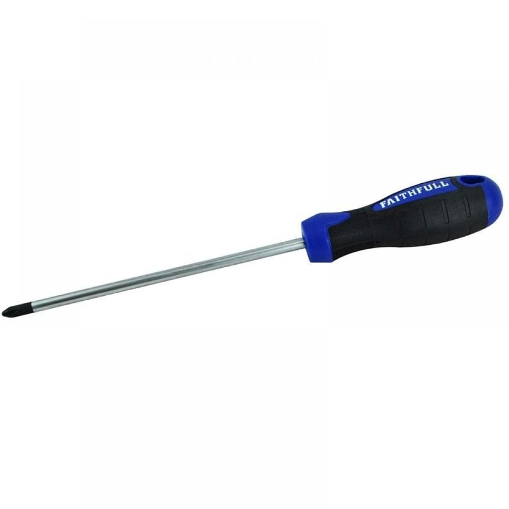 Faithfull Soft Grip Screwdriver Pozidriv Tip Pz2 X 150Mm