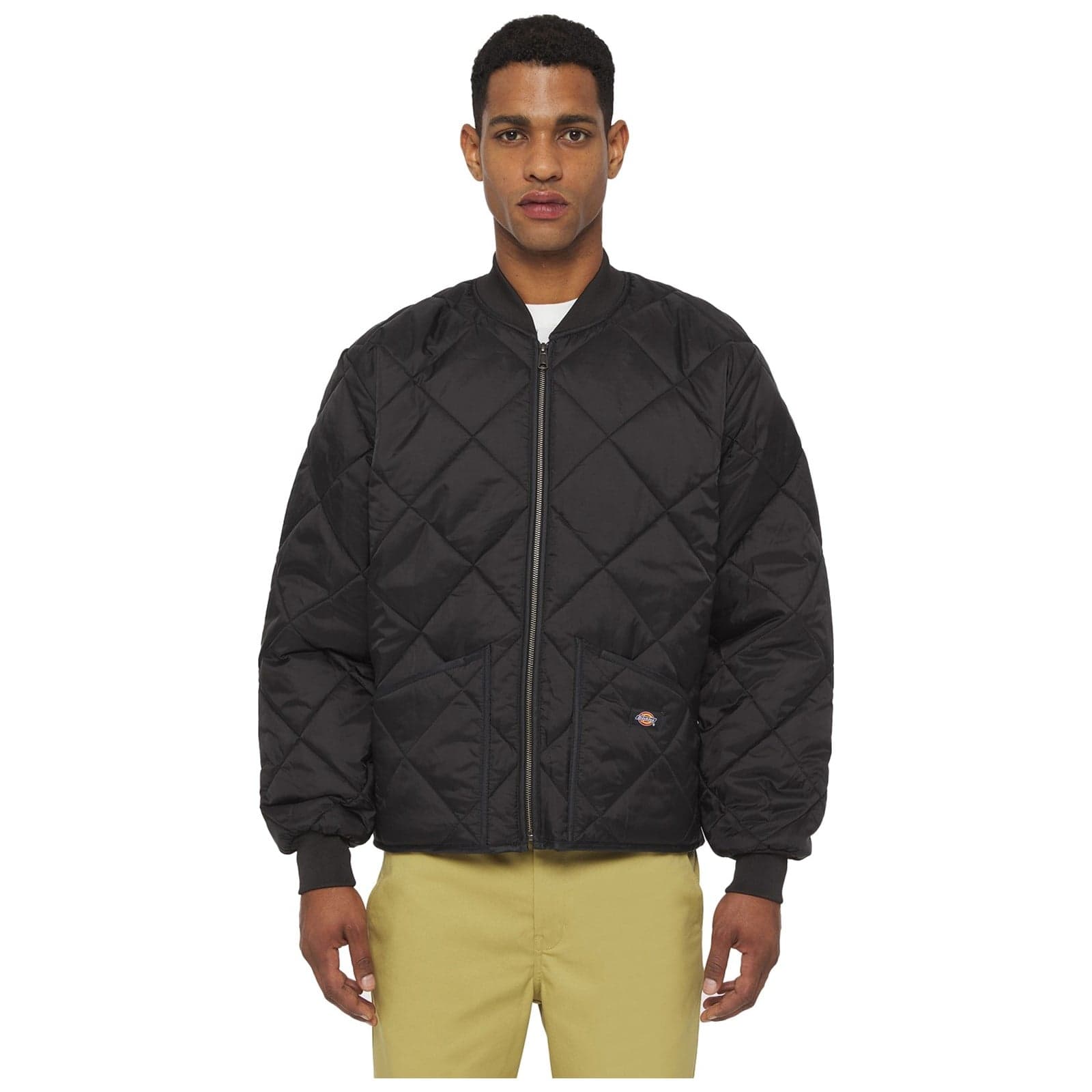 Dickies Diamond Quilted Nylon Jacket Size XL Black 36977-69063-06