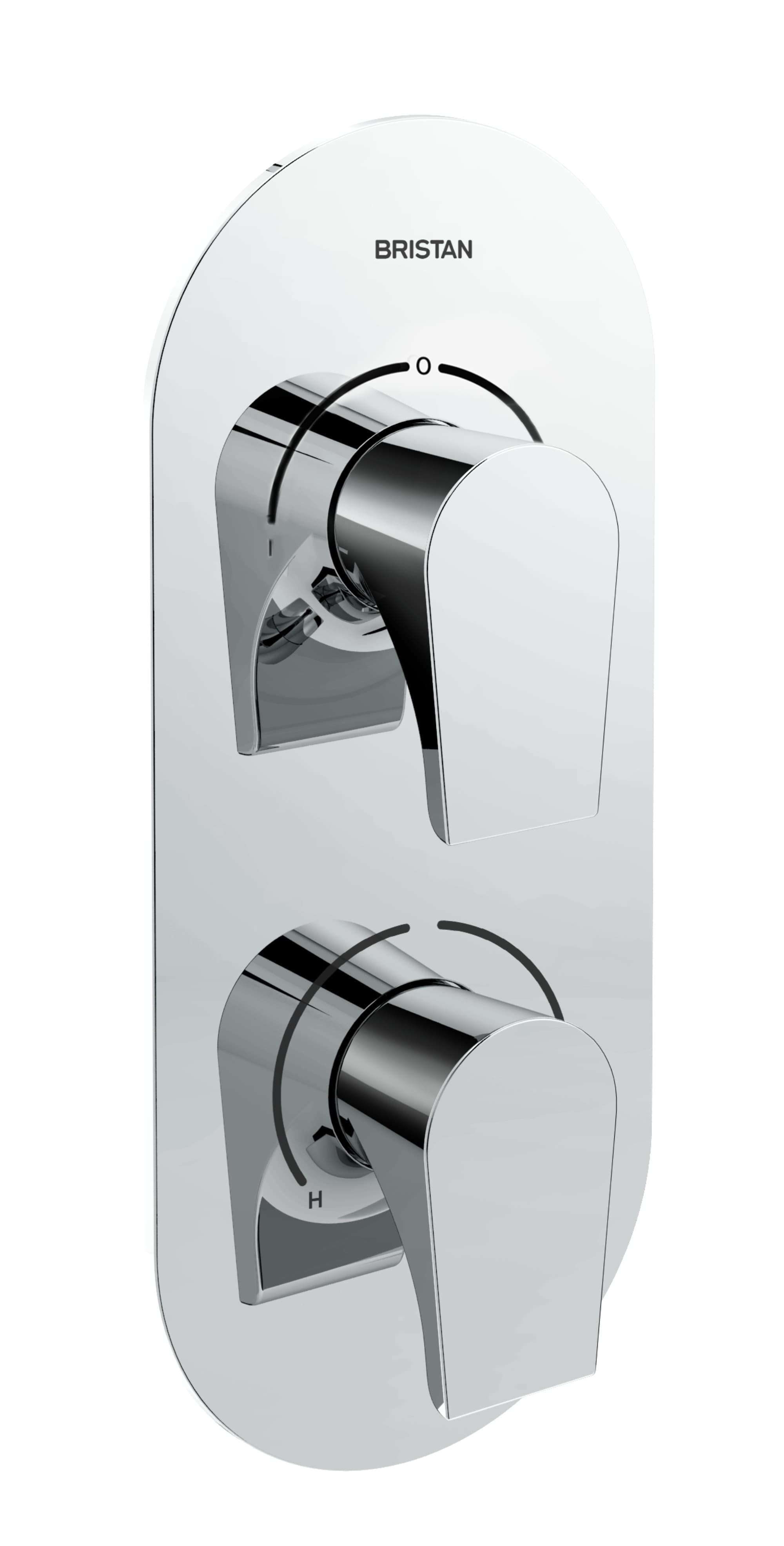 Bristan HOU SHCDIV C Hourglass Recessed Dual Control Shower Valve with Two outlet Diverter