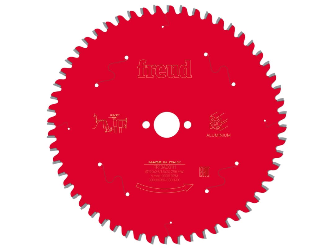 Freud Metal Circular Saw Blade 190 x 20 x 2.5/1.6mm x 56T F03FS09814