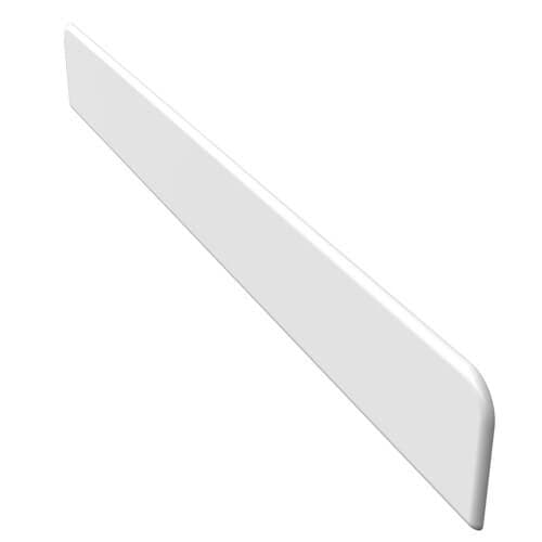 White Fascia End Cap - 315mm