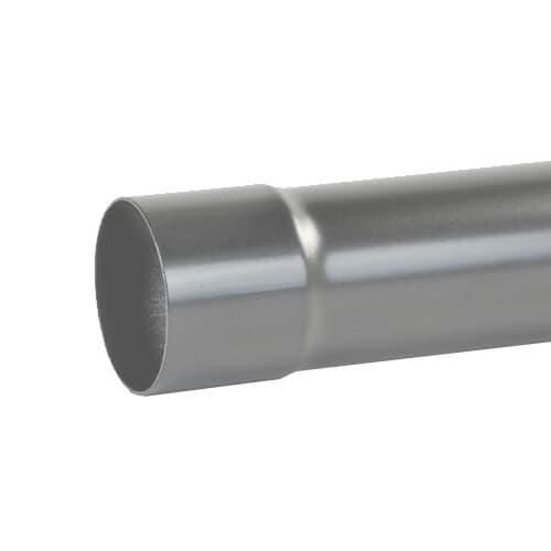 Aluminium Round Swaged Downpipe - 63mm x 2mtr PPC Finish Anthracite Grey (7016 Matt)