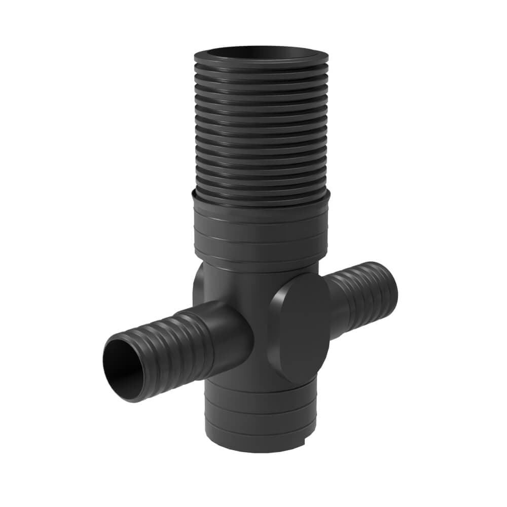 SiltGuard Silt Trap Heavy Duty with Filter - 2000mm Deep x 450mm Diameter with 225mm Twinwall Outlets