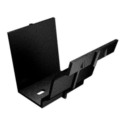 Cast Aluminium No46 Ogee Gutter Union - 125mm Black (9005 Leatherette)