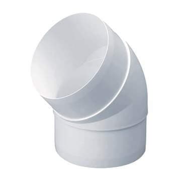 Monsoon Round Ventilation Duct Elbow - 45 Degree x 125mm