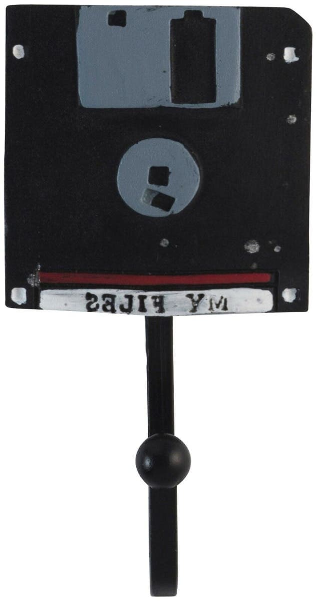 Handmade Floppy Disk Design Retro Coat/Clothing Hook - Decohooks