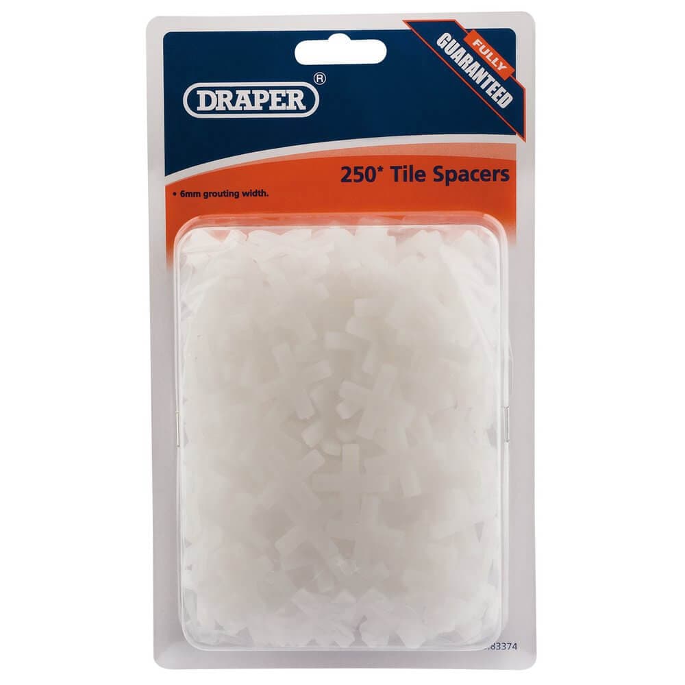 Draper 83374 Tile Spacers 6Mm (Approx 250) per pack
