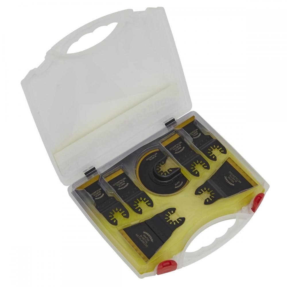 Sealey WMTSET Multi-Tool Blade Set Metal & Wood 7Pc