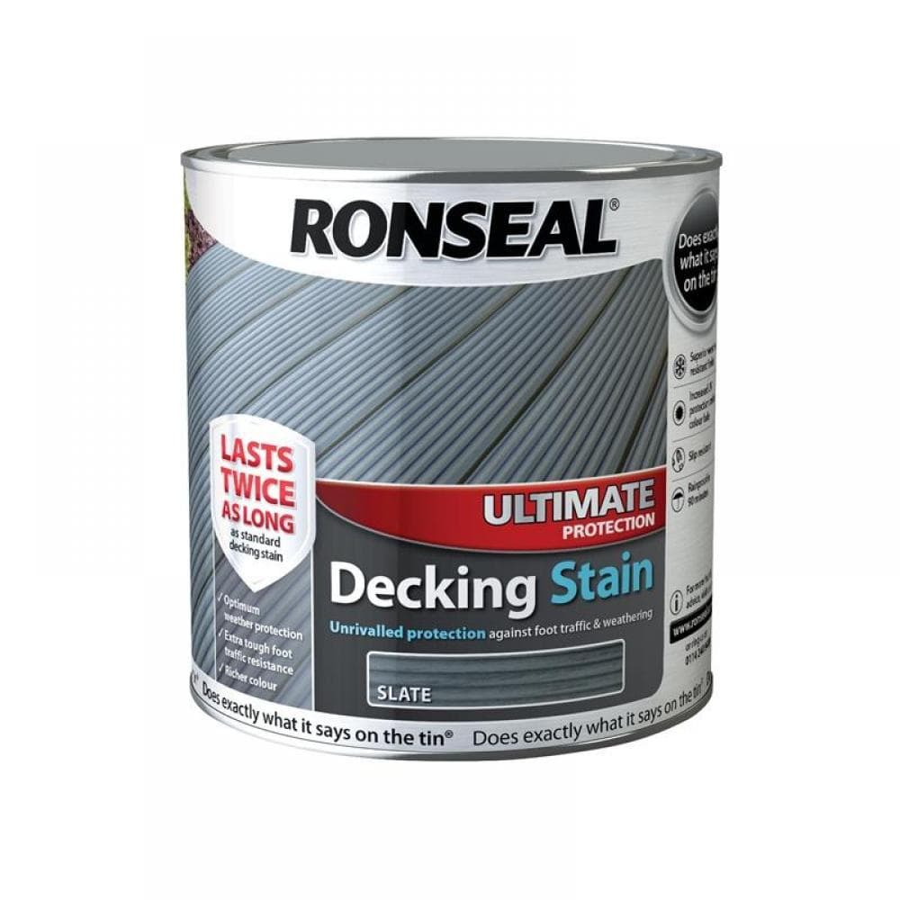 Ronseal 36913 Ultimate Protection Decking Stain Slate 2.5 Litre