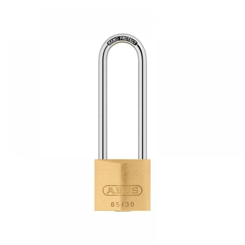 Abus Mechanical 12294 65/30Mm Brass Padlock 60Mm Long Shackle