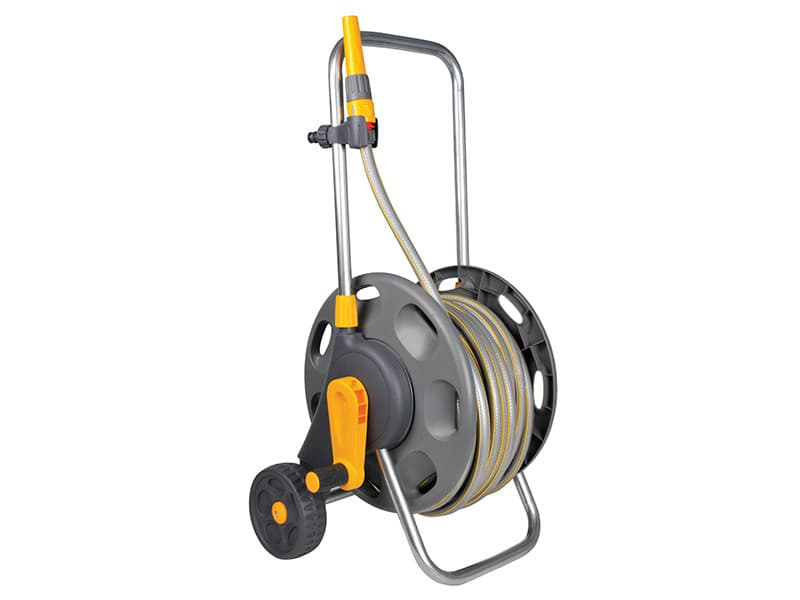 Hozelock 100-000-990 2435 60M Assembled Hose Cart & 50M Of 12.5Mm Hose
