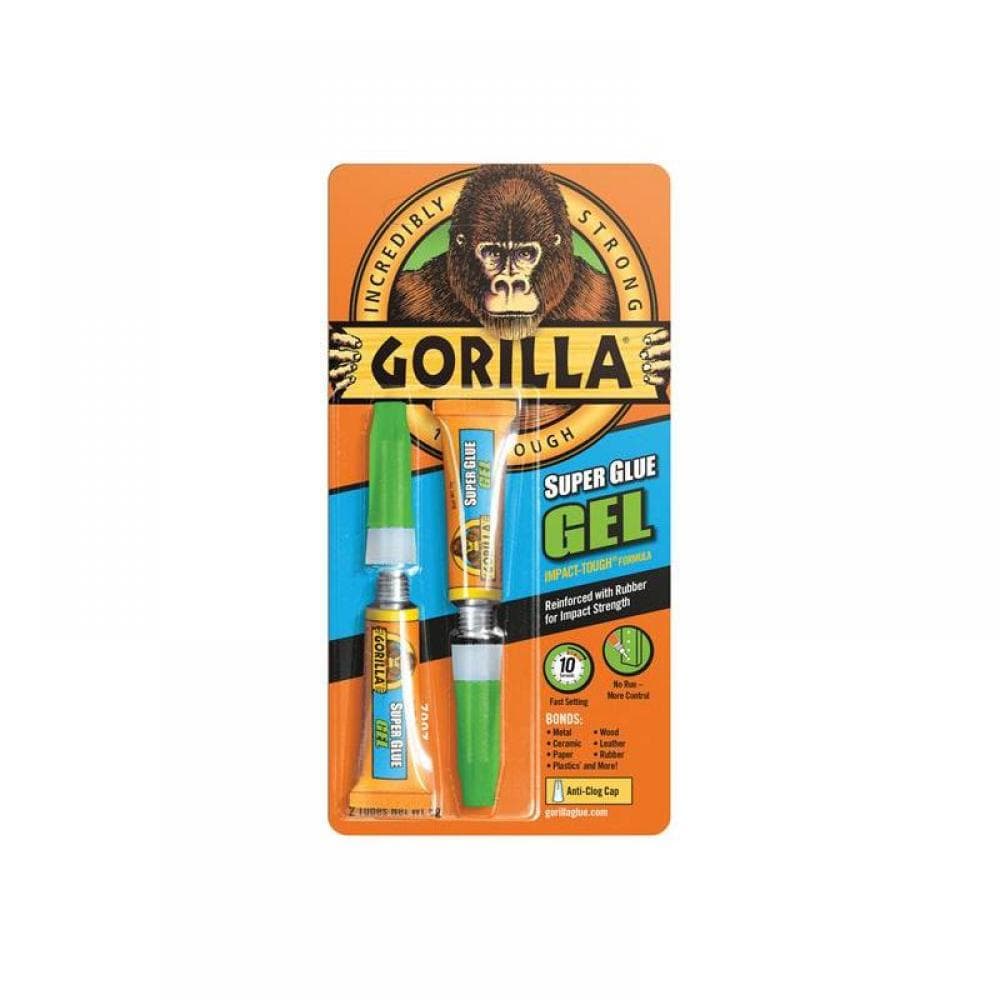 Gorilla Glue 4044601 Gorilla Superglue Gel 3G (Twin Pack)