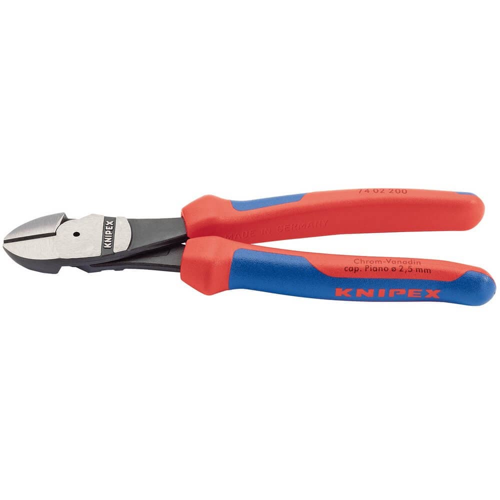 Knipex 88145 74 02 200 High Leverage Diagonal Side Cutter With Comfort Grip Handles 200Mm each