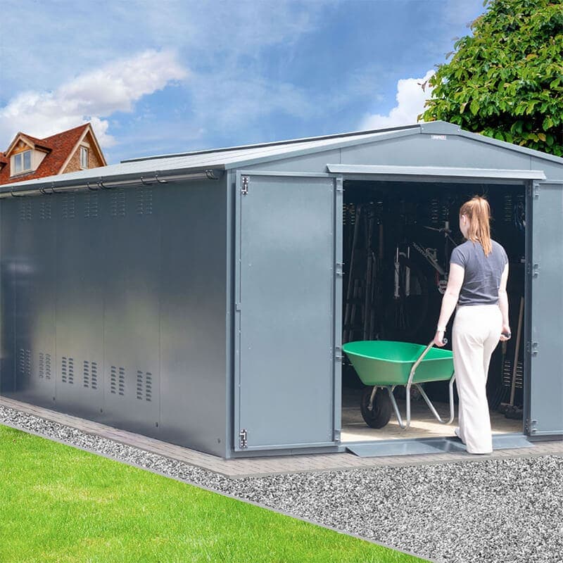 10' x 18' Asgard Garrison Plus Police Preferred Motorbike Workshop Garage (3.11m x 5.66m)