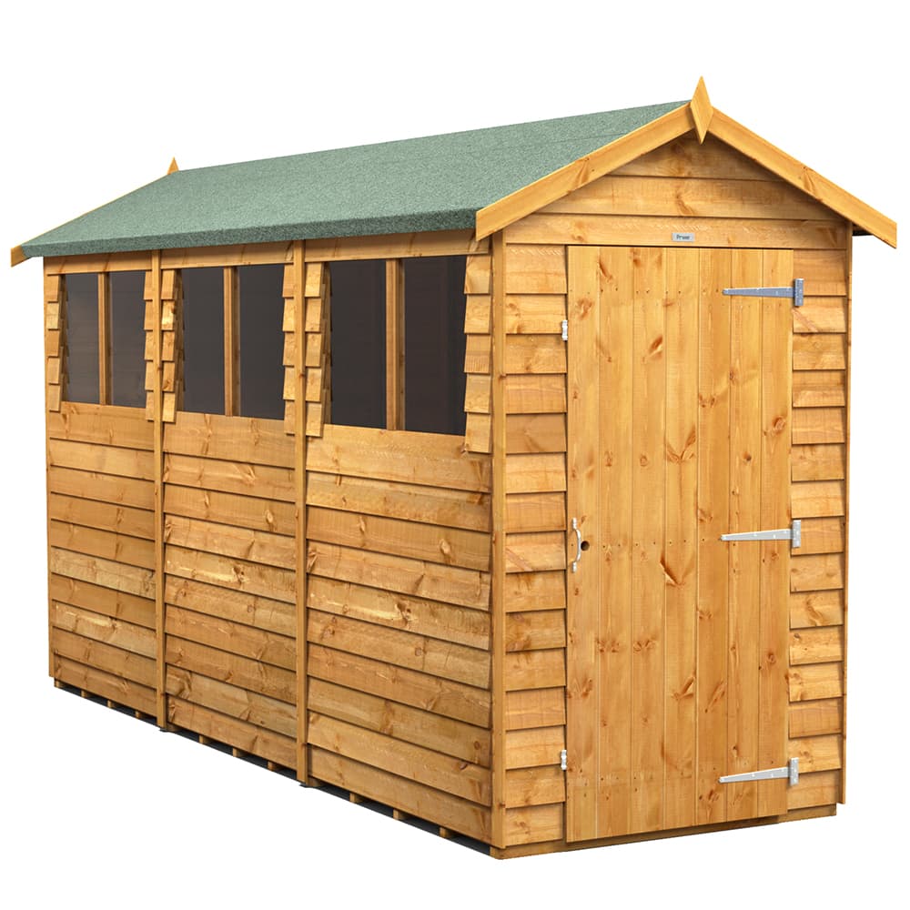 Powersheds 12 x 4 Power Overlap Apex