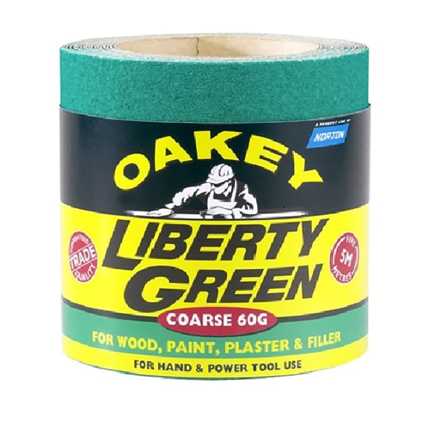 Oakey Liberty Green Roll P120 115mm x 5m