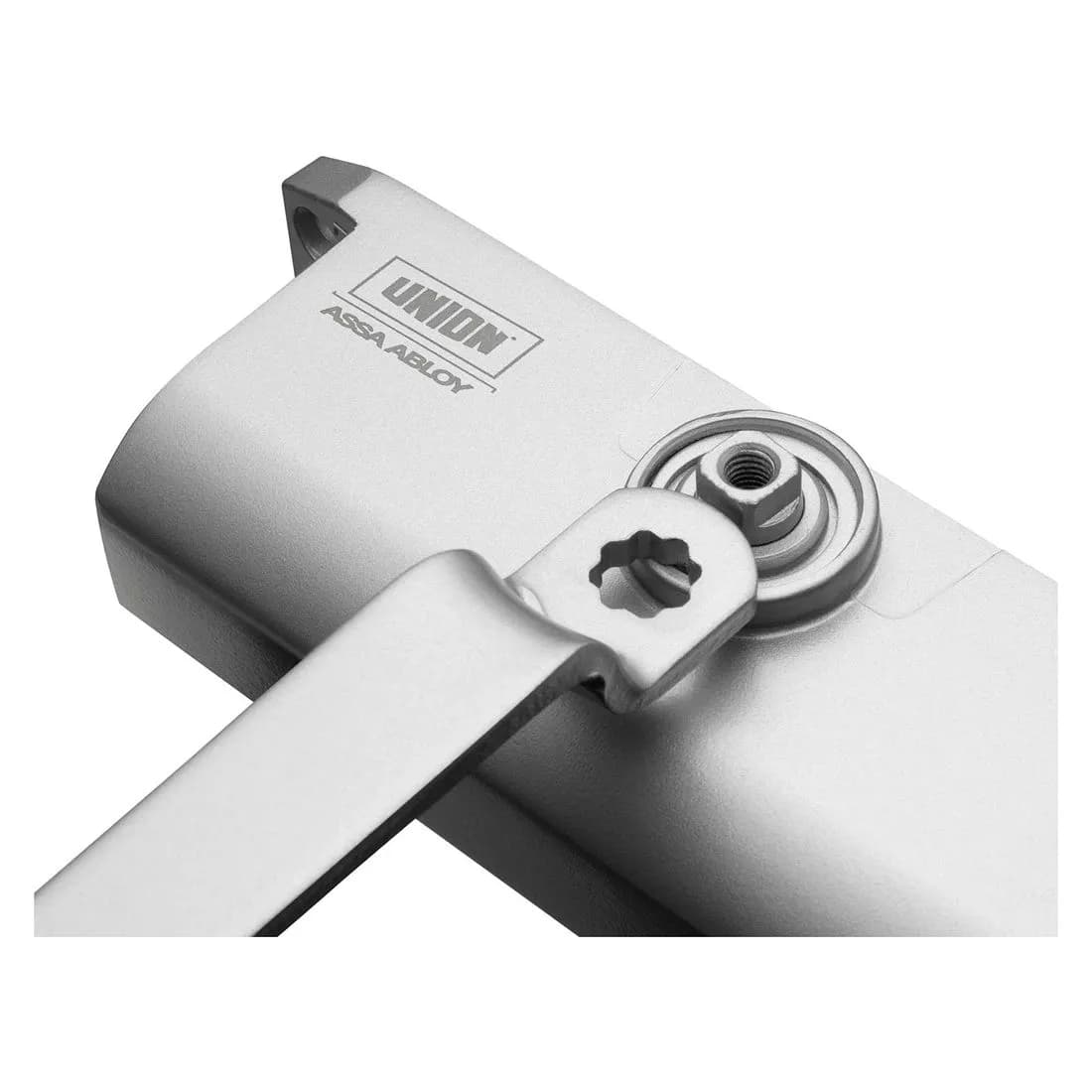 Union Rack+Pinion Door Closer Size 3 Silver Ce