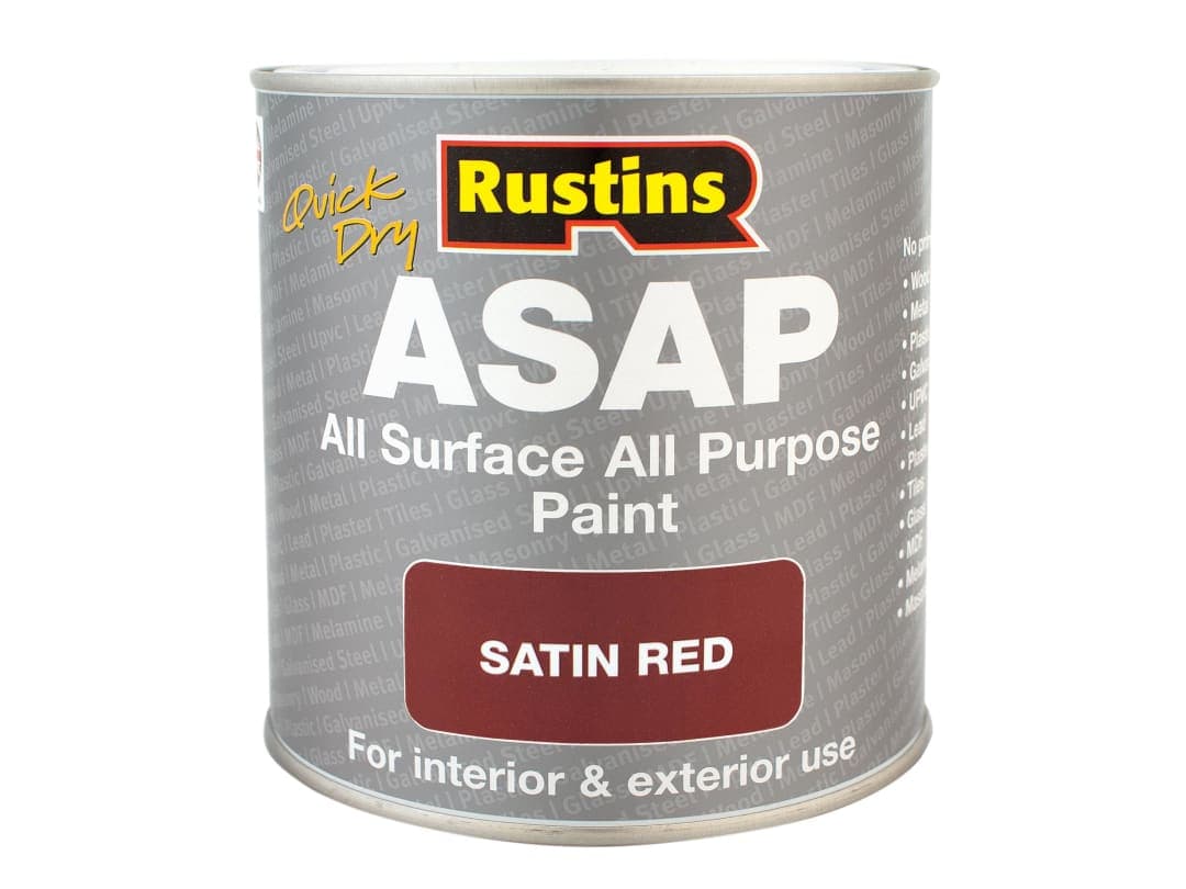 Rustins ASAP Paint Red 500ml ASAPRD500