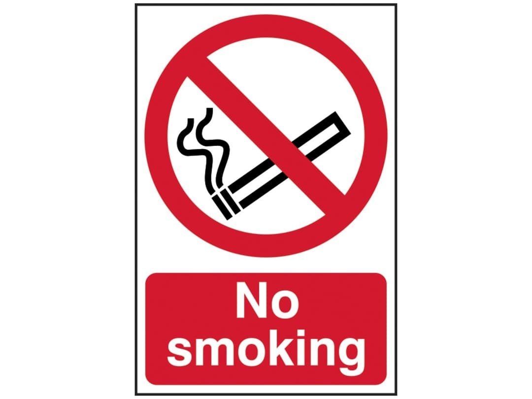 Scan No Smoking - PVC Sign 400 x 600mm 4050