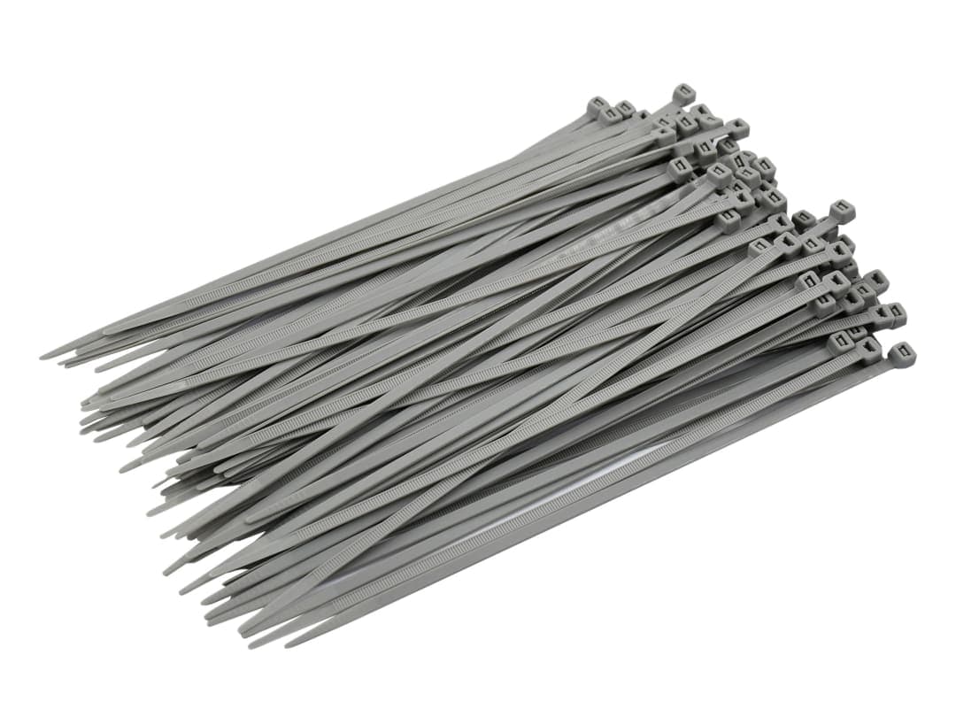 Faithfull Cable Ties Grey 4.8 x 250mm (Pack 100) FAICT250G