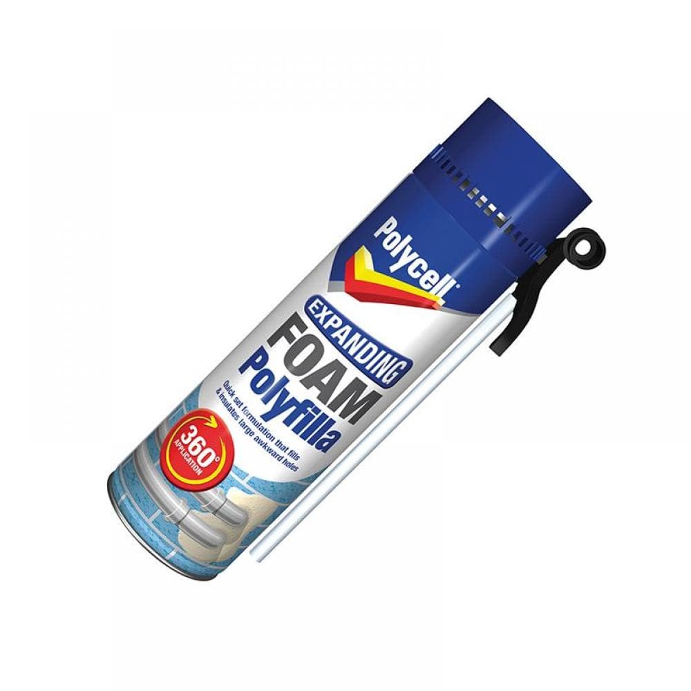 Polycell 5084932 Expanding Foam Filler Gap Gun 500Ml