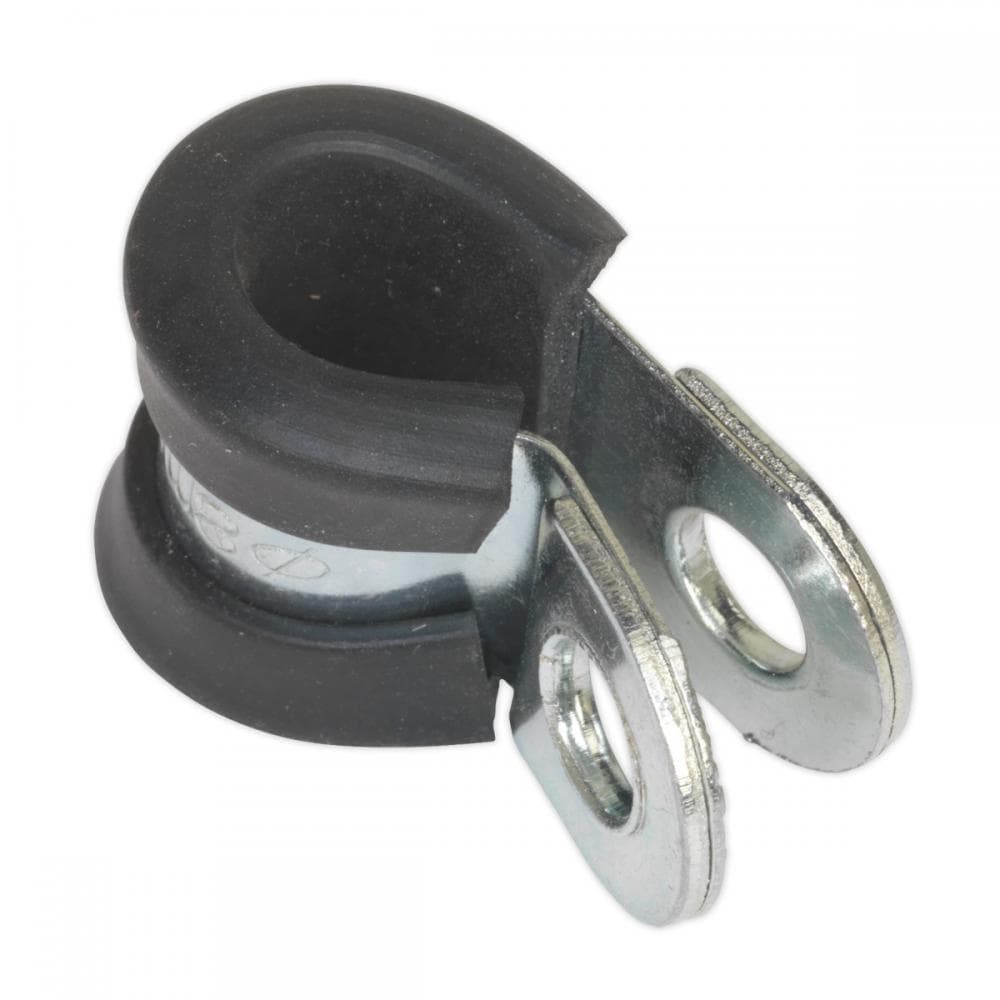 Sealey PCJ8 P-Clip Rubber Lined Ø8Mm Pack Of 25