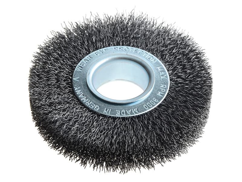 Lessmann 323.162 Wheel Brush D100Mm X W20-22 X 30 Bore Set 1 Steel Wire 0.30